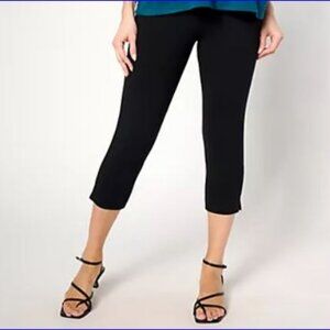 DENIM & CO. Capris Jeans - A14924 - 1X - Black - NWOT
